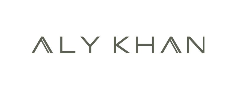 Aly Khan logo in sage